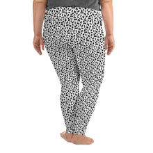 Load image into Gallery viewer, Playful Black Cats Plus Size Leggings White
