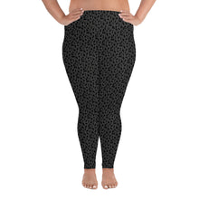 Load image into Gallery viewer, Playful Black Cats Plus Size Leggings Grey
