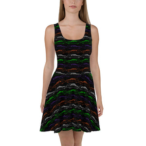 Colorful Hearses Skater Dress