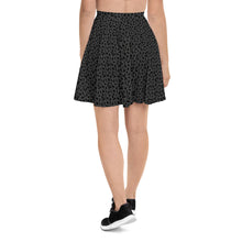 Load image into Gallery viewer, Playful Black Cats Skater Skirt Grey
