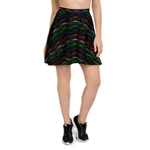 Load image into Gallery viewer, Colorful Hearses Skater Skirt
