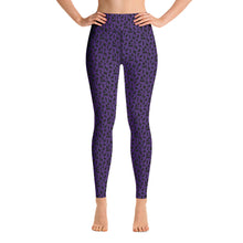Load image into Gallery viewer, Playful Black Cats Leggings Purple
