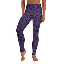 Load image into Gallery viewer, Playful Black Cats Leggings Purple
