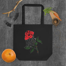 Load image into Gallery viewer, The Spider&#39;s Rose Eco Tote Bag
