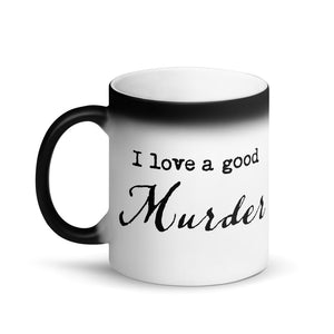 A Good Murder Matte Black Magic Mug