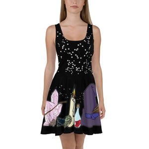 Witchy Constellation Skater Dress