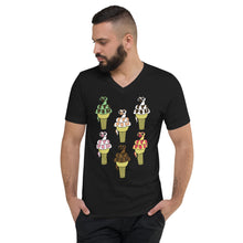 Load image into Gallery viewer, Isssscream Flavors Short Sleeve V-Neck T-Shirt
