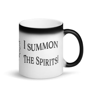 Summon the Spirits Matte Black Magic Mug