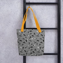Load image into Gallery viewer, Bats &amp; Flowers Tote bag Grey
