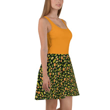 Load image into Gallery viewer, Jack-O-Lantern Skater Dress Orange Top
