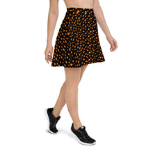 Load image into Gallery viewer, Pumpkin Dot Skater Skirt
