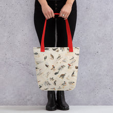 Load image into Gallery viewer, Vintage British Bird Illustrations Tote bag
