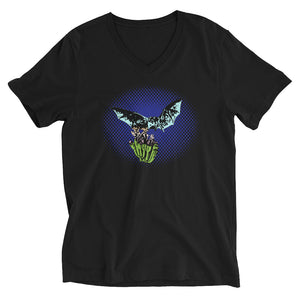 Night Flight Agave Bat V-Neck T-Shirt