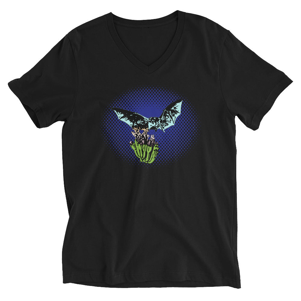 Night Flight Agave Bat V-Neck T-Shirt