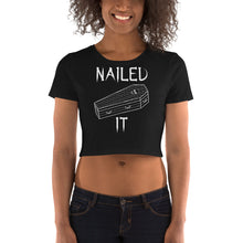 Load image into Gallery viewer, Nailed It Coffin Crop Tee
