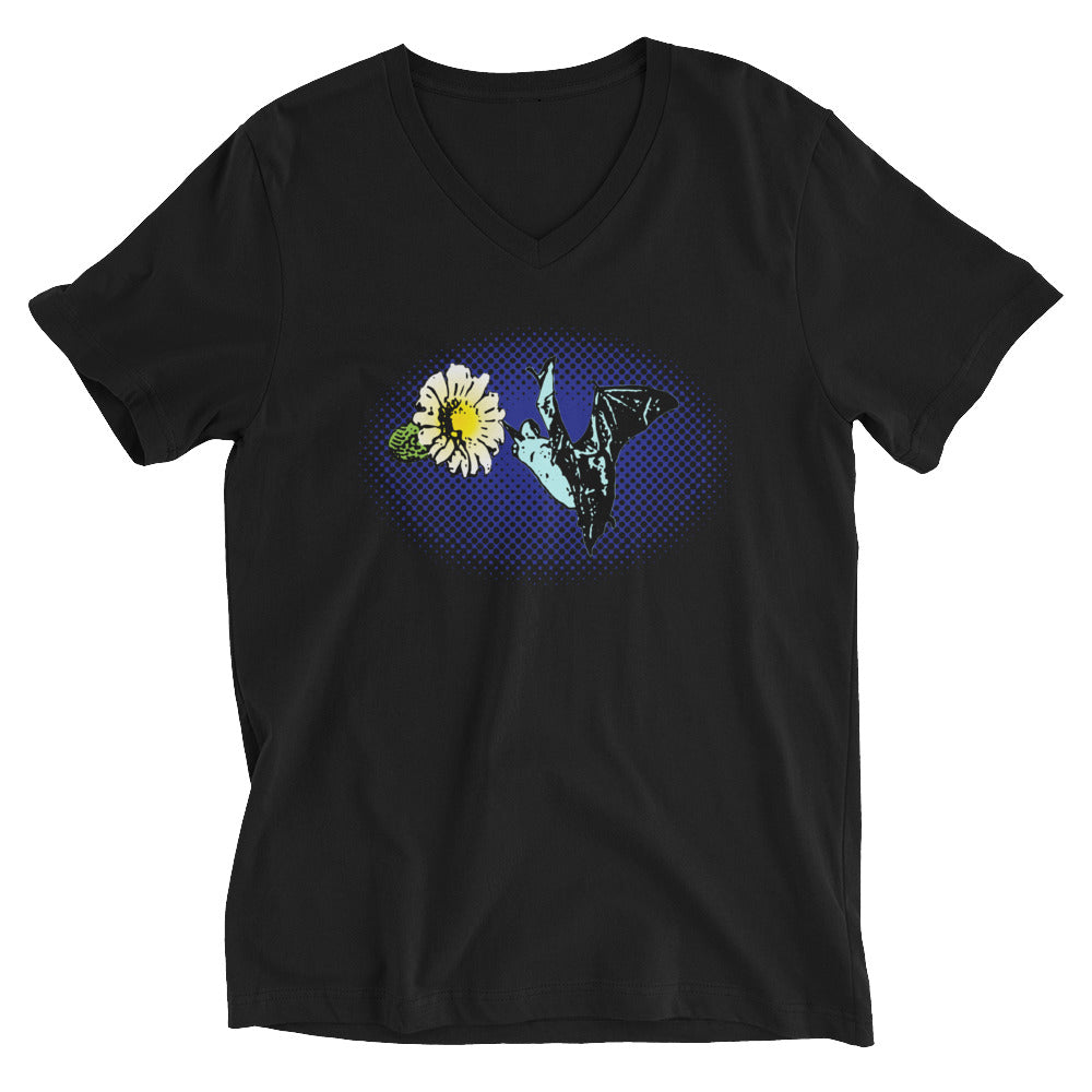 Night Flight Saguaro Bat V-Neck T-Shirt