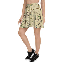Load image into Gallery viewer, Vintage Insect Illustrations Skater Skirt
