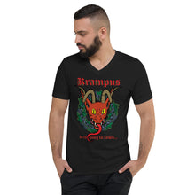 Load image into Gallery viewer, Krampus is Coming V-Neck T-Shirt
