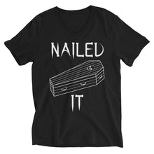 Load image into Gallery viewer, Nailed It Coffin V-Neck T-Shirt
