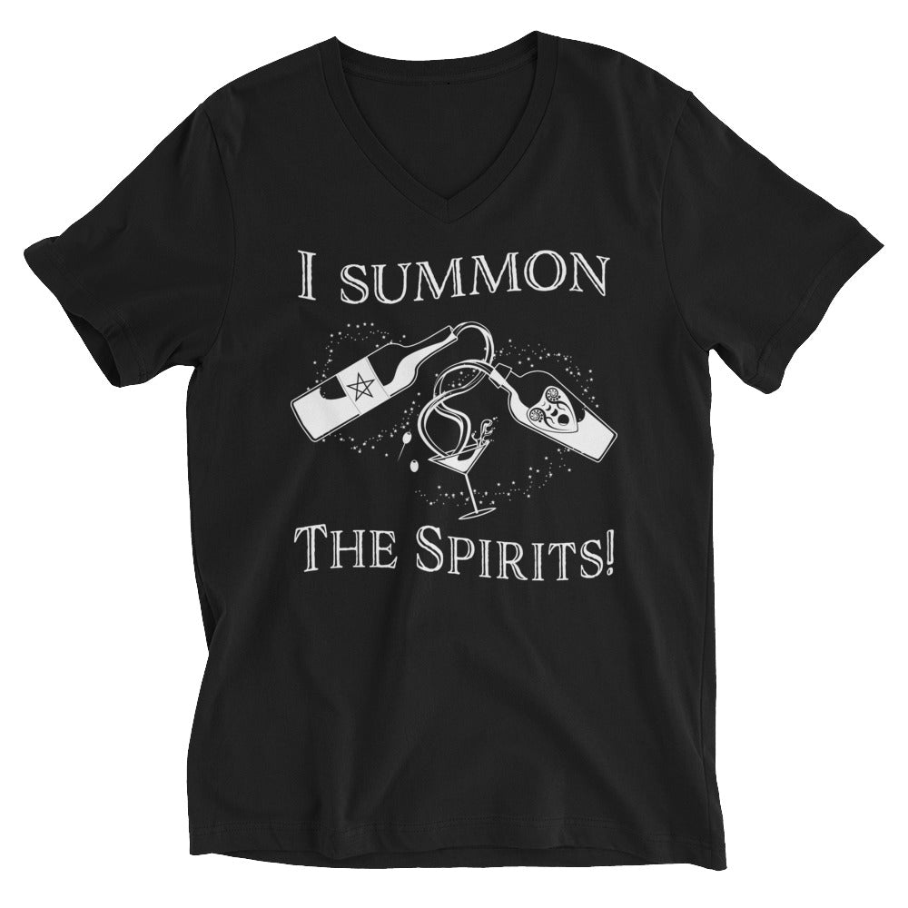Summon The Spirits Unisex Short Sleeve V-Neck T-Shirt