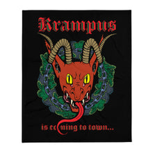 Load image into Gallery viewer, Krampus is Coming Throw Blanket
