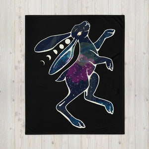 Lunar Rabbit Throw Blanket