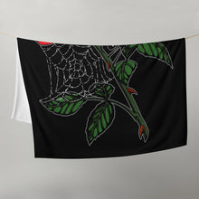 Load image into Gallery viewer, The Spider&#39;s Rose Throw Blanket
