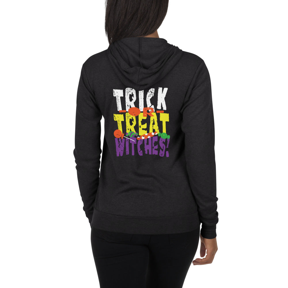 Trick or Treat Witches! Zip Hoodie