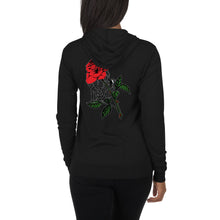 Load image into Gallery viewer, The Spider&#39;s Rose zip hoodie
