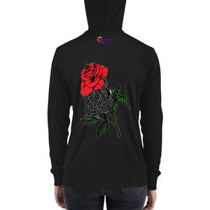 The Spider's Rose zip hoodie
