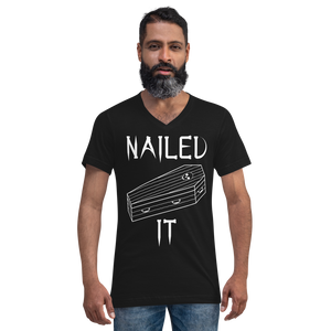Nailed It Coffin V-Neck T-Shirt