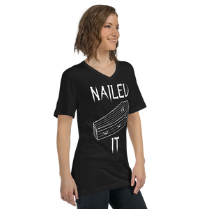 Nailed It Coffin V-Neck T-Shirt