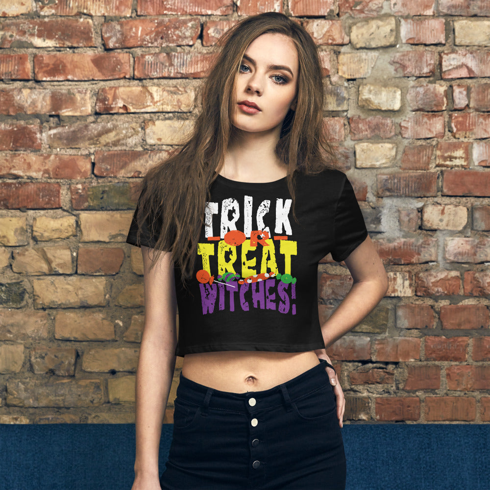 Trick or Treat Witches! Crop Tee