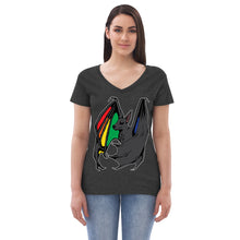 Load image into Gallery viewer, Pride Bat - Gay Pride Recycled V-Neck T-Shirt
